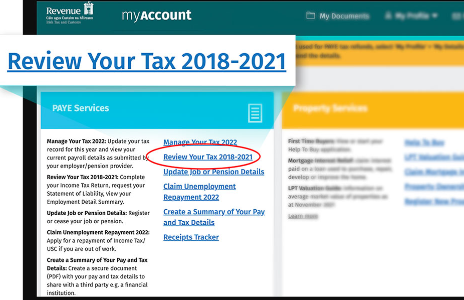 How to claim tax relief on Revenue.ie PSF Financial